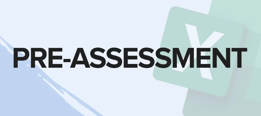 Assessment tests for XelPlus Excel Essentials Training Course