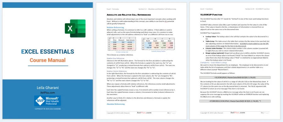 eBook for XelPlus Excel Essentials Training Course
