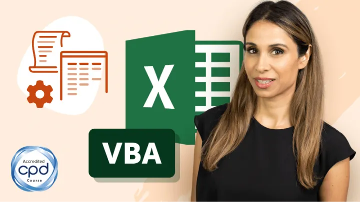 Excel VBA and macros course cover